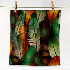 Feathers Realistic Pattern Face Towel by Vaneshart