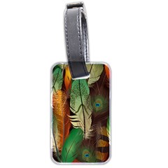 Feathers Realistic Pattern Luggage Tag (two Sides) by Vaneshart