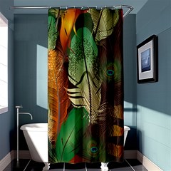 Feathers Realistic Pattern Shower Curtain 36  X 72  (stall)  by Vaneshart