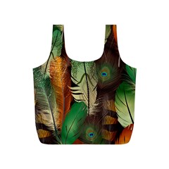 Feathers Realistic Pattern Full Print Recycle Bag (s) by Vaneshart