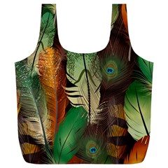 Feathers Realistic Pattern Full Print Recycle Bag (xl) by Vaneshart