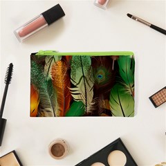 Feathers Realistic Pattern Cosmetic Bag (xs) by Vaneshart