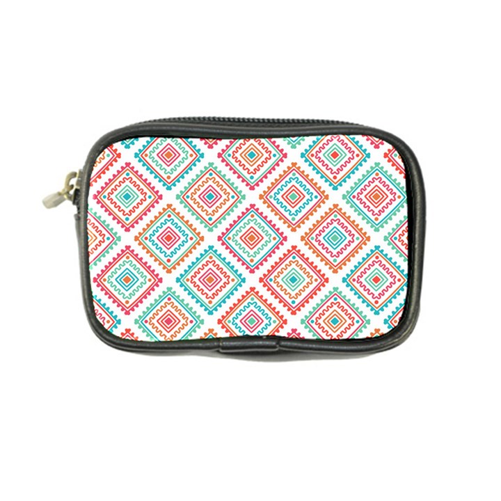 Ethnic Seamless Pattern Tribal Line Print African Mexican Indian Style Coin Purse