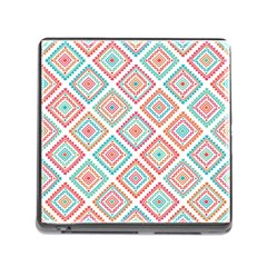 Ethnic Seamless Pattern Tribal Line Print African Mexican Indian Style Memory Card Reader (square 5 Slot) by Vaneshart