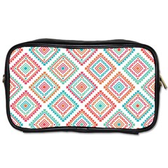 Ethnic Seamless Pattern Tribal Line Print African Mexican Indian Style Toiletries Bag (one Side) by Vaneshart