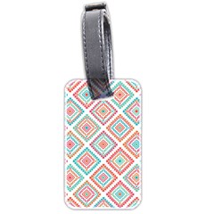 Ethnic Seamless Pattern Tribal Line Print African Mexican Indian Style Luggage Tag (two Sides) by Vaneshart