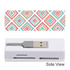 Ethnic Seamless Pattern Tribal Line Print African Mexican Indian Style Memory Card Reader (stick) by Vaneshart