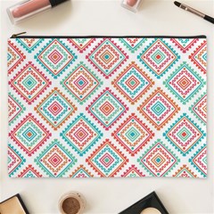 Ethnic Seamless Pattern Tribal Line Print African Mexican Indian Style Cosmetic Bag (xxxl) by Vaneshart