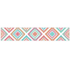 Ethnic Seamless Pattern Tribal Line Print African Mexican Indian Style Large Flano Scarf 