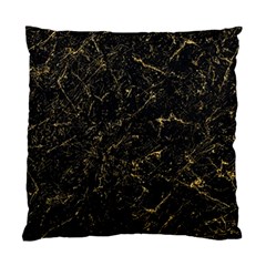 Black Marbled Surface Standard Cushion Case (two Sides) by Vaneshart