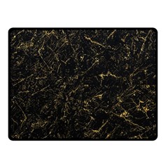 Black Marbled Surface Fleece Blanket (small) by Vaneshart