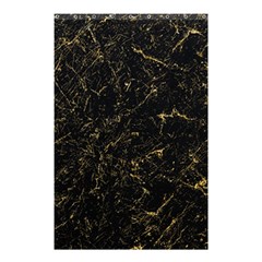 Black Marbled Surface Shower Curtain 48  X 72  (small)  by Vaneshart