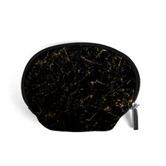 Black Marbled Surface Accessory Pouch (small) by Vaneshart