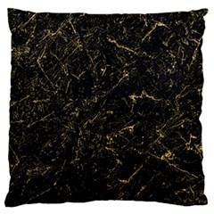 Black Marbled Surface Standard Flano Cushion Case (two Sides) by Vaneshart