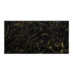 Black Marbled Surface Satin Wrap by Vaneshart