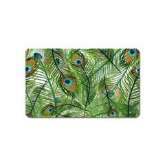 Peacock Feathers Pattern Magnet (name Card) by Vaneshart