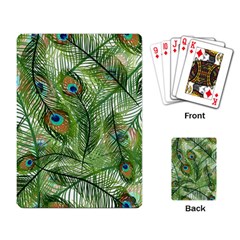 Peacock Feathers Pattern Playing Cards Single Design (rectangle) by Vaneshart