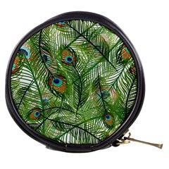 Peacock Feathers Pattern Mini Makeup Bag