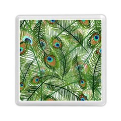 Peacock Feathers Pattern Memory Card Reader (square) by Vaneshart