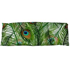 Peacock Feathers Pattern Body Pillow Case (dakimakura) by Vaneshart