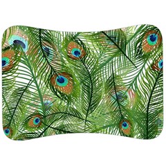 Peacock Feathers Pattern Velour Seat Head Rest Cushion by Vaneshart