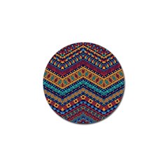 Full Color Pattern With Ethnic Ornaments Golf Ball Marker (4 Pack) by Vaneshart