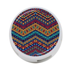 Full Color Pattern With Ethnic Ornaments 4-port Usb Hub (one Side) by Vaneshart