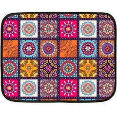 Mandala Pattern Double Sided Fleece Blanket (mini)  by Vaneshart