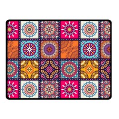 Mandala Pattern Fleece Blanket (small) by Vaneshart