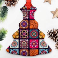 Mandala Pattern Christmas Tree Ornament (two Sides) by Vaneshart