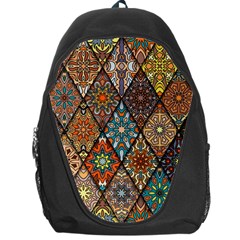 Colorful Vintage Seamless Pattern With Floral Mandala Elements Hand Drawn Background Backpack Bag by Vaneshart