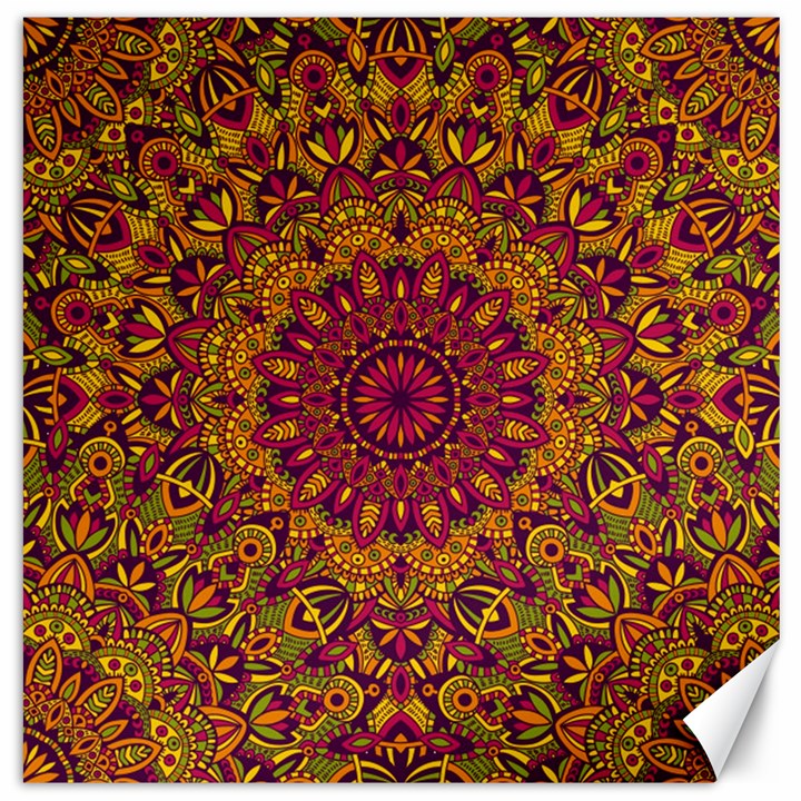 Mandala Vector Tribal Vintage Ethnic Seamless Pattern Print Canvas 12  x 12 