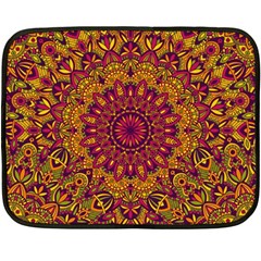 Mandala Vector Tribal Vintage Ethnic Seamless Pattern Print Double Sided Fleece Blanket (mini) 