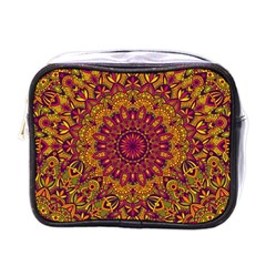 Mandala Vector Tribal Vintage Ethnic Seamless Pattern Print Mini Toiletries Bag (one Side) by Vaneshart