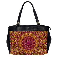 Mandala Vector Tribal Vintage Ethnic Seamless Pattern Print Oversize Office Handbag (2 Sides) by Vaneshart