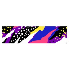 Colorful Abstract Waves Pattern Satin Scarf (oblong) by teeziner