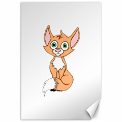 Foxy Roxy Canvas 12  X 18  (unframed) by retrotoomoderndesigns