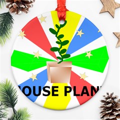 House Plant Ornament (round) by okhismakingart