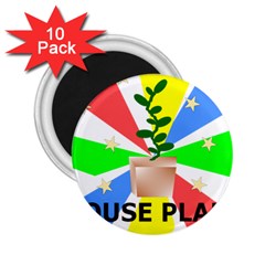 House Plant 2 25  Magnets (10 Pack)  by okhismakingart