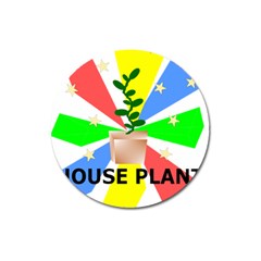 House Plant Magnet 3  (round) by okhismakingart