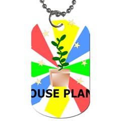 House Plant Dog Tag (one Side) by okhismakingart