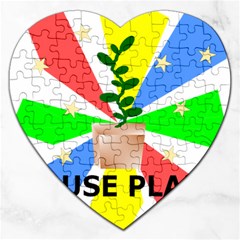 House Plant Jigsaw Puzzle (heart) by okhismakingart