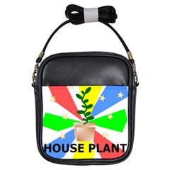 House Plant Girls Sling Bag by okhismakingart