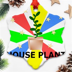 House Plant Snowflake Ornament (two Sides) by okhismakingart