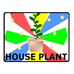 House Plant Double Sided Fleece Blanket (small)  by okhismakingart