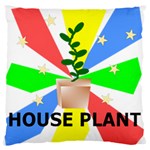 HOUSE PLANT Large Flano Cushion Case (Two Sides) Front