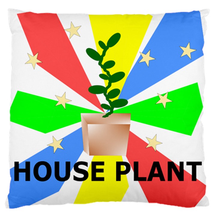 HOUSE PLANT Large Flano Cushion Case (Two Sides)