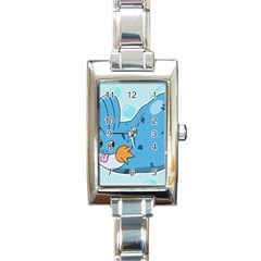 Patokip Rectangle Italian Charm Watch by Mudd7Gamin9