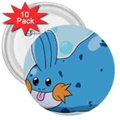 Patokip 3  Buttons (10 Pack)  by Mudd7Gamin9