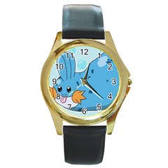 Patokip Round Gold Metal Watch by Mudd7Gamin9